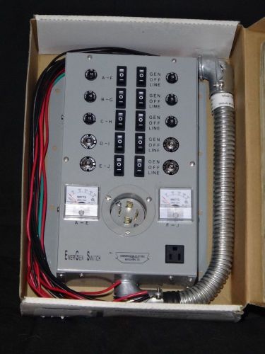 EmerGen #10-7500 Transfer Switch, #FC-1075 Flush Cover, RT30 Pwr Inlet Box NIB