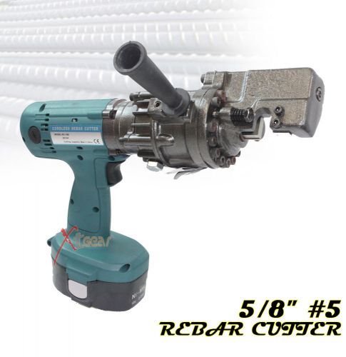 18v cordless 5/8&#034; #5 rebar &amp; round bar cutter rc-16b w/ 2 extra batteries for sale