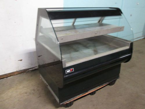 &#034; bki &#034; commercial h.d. heated lighted 2 tier self-serve hot food merchandiser for sale