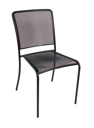 New Chesapeake Side Chair with Galvanized Steel Micro Mesh Seat &amp; Back