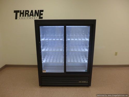True gdm-41sl-60-ld 47&#034; black led glass soda pop refrigerator cooler 09/2013 for sale