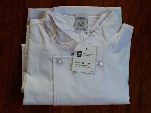 NWT CHEF REVIVAL JACKET COAT White Long sleeve Corporate XXL NEW
