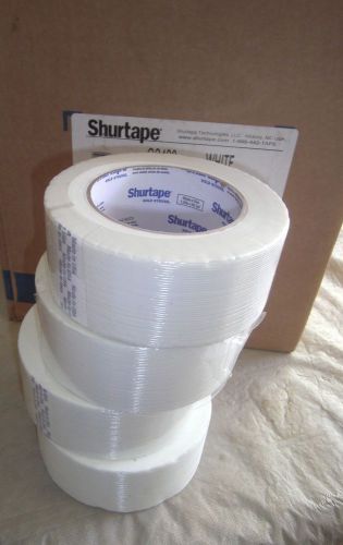 4 ROLLS SHURTAPE 48mm X 55M 1.88&#034; X 60 YD REINFORCED STRAPPING/BOXING TAPE