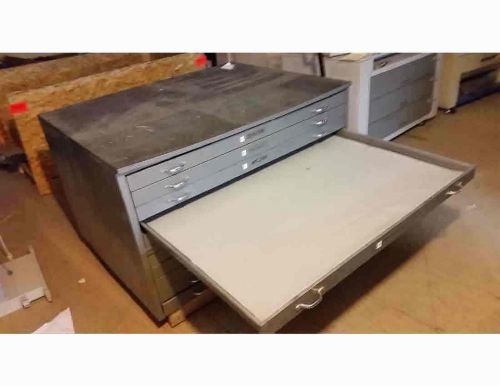 Used safco / mayline ? 2sections - 5 drawer steel flat files 36&#034; x 48&#034; documents for sale