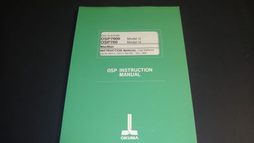 Okuma OSP7000, 700 Mac Man Instruction manual