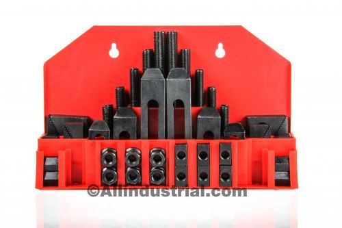 58 pc pro-series 7/16&#034; t-slot clamping kit 3/8-16 stud steel mill set-up set for sale