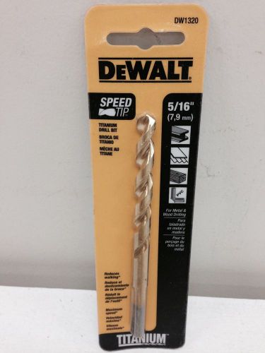 DeWalt - DW1320 - 5/16&#034; Titanium Coated Drill Bit- New in the Package
