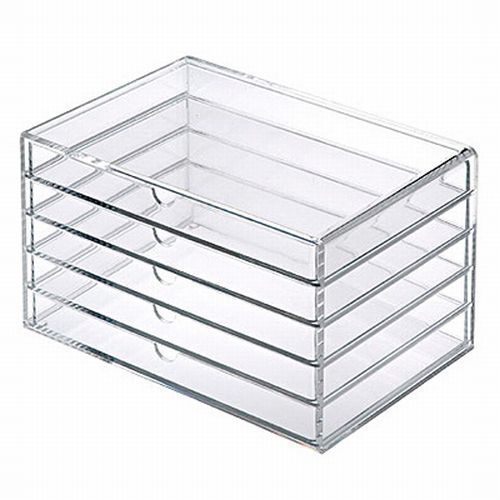 MUJI MoMA Large Acrylic Case 5 Multipurpose drawer Organizer Box W26xD17.5xH16cm