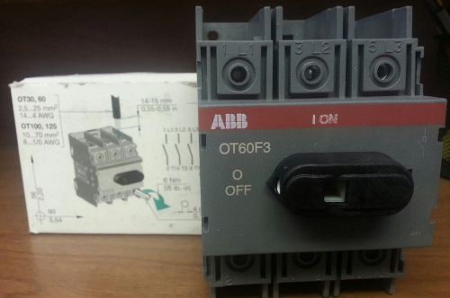 ABB OT60F3 Non-Fused Disconnect Switch