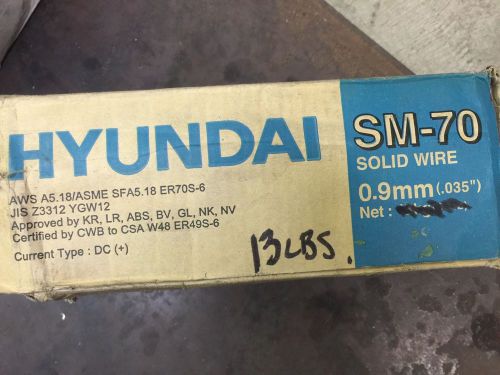 Hyundai ER70S-6 .035&#034; #13lbs 12&#034; Spool steel Mig welding Wire