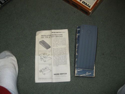Honeywell - Micro Switch Division - Foot Pedal, Model #1AF4 - 7804 - NEW