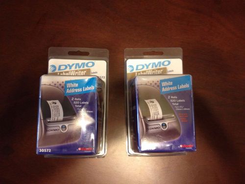 DYMO 30572 White Address Labels 2 Boxes, 520 Lables In Each Box