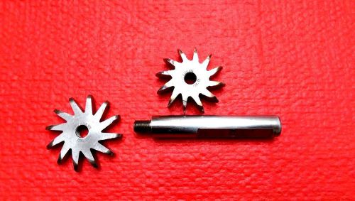 HKS Convex Radius Cutters 2pcs w/ Arbor 1pc 3/8&#034;-24 at the end of the threade