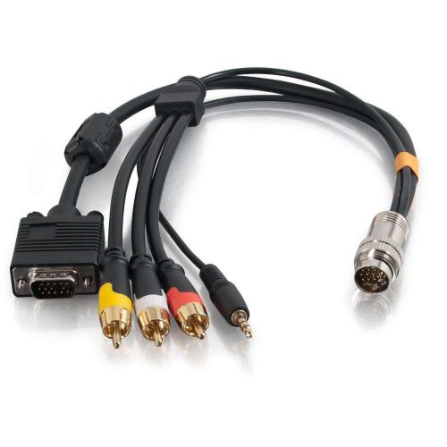 Rapidrun 60018 vga + 3.5mm + rca a/v 1.5 ft. flying lead 183-851 for sale