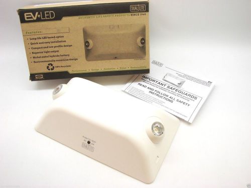 Hubbell lighting dual-lite ev2 wall mounting emergency light led nimh white t17 for sale