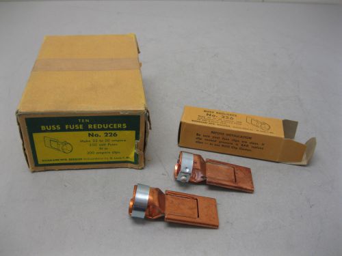 Lot (10) Pairs Buss No 226 Fuse Reducer NEW H12 (1759)