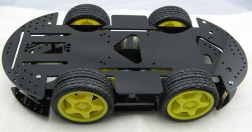 4WD Smart Car Chassis Mobile Robot Platform Compatible for Arduino