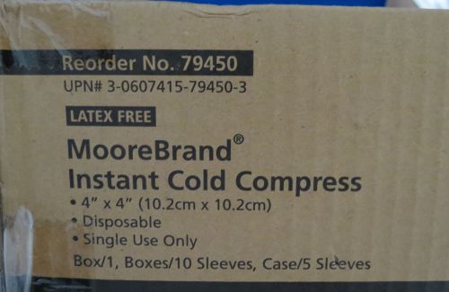 Qty 50 Moore Medical Instant Cold Compresses 4&#034; x 4&#034;# 79450