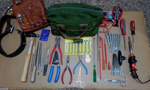 Tools electronics-army issue tool bag  with tools, used for sale