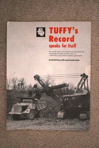Tuffy Wire Ropes Tuffy&#039;s Record Speaks for itself Advertising brochure