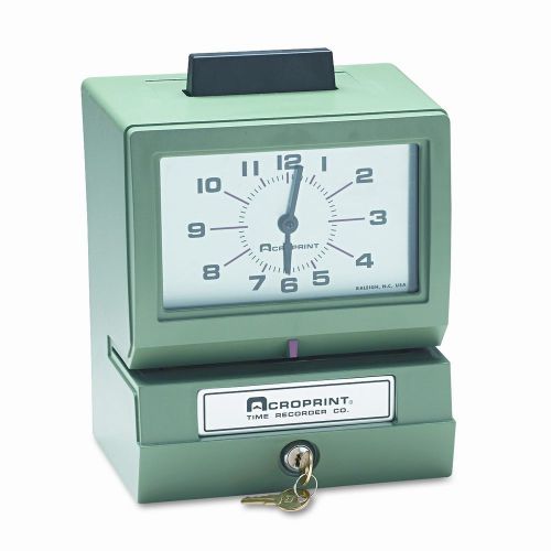 Model 125 analog manual print time clock with month/date/0-12 hours/minutes for sale