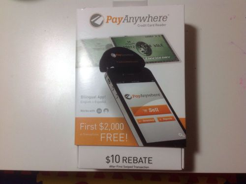 Pay Anywhere Credit Card Reader - Iphone,Ipad &amp; Android - Bilingual App - New