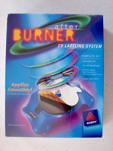 NEW! Avery After Burner CD Labeling System Complete Kit