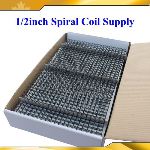 Spiral Coil Supply 1/2inch 12.7mm 100sheets  for binder machine 81-90 pages note