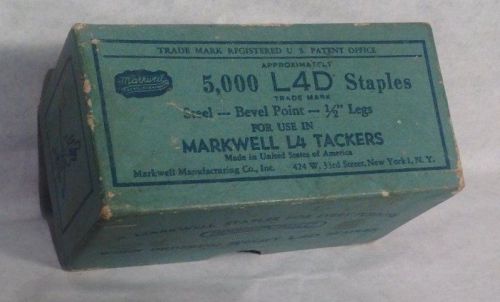Markwell Staples L4D Box Vintage 1920&#039;s with Staples