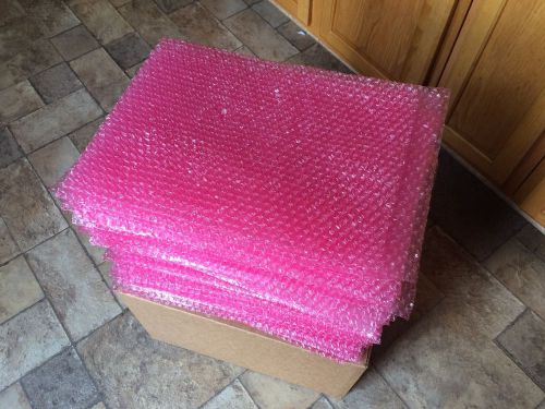 50ea Anti-static bubble bags (pink) 16in x 12in