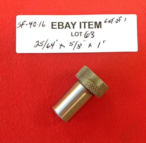 Acme sf-40-16 slip-fixed renewable drill bushing 25/64&#034; x 5/8&#034; x 1&#034;  lot of 1 for sale