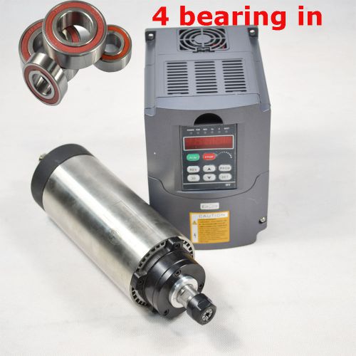 New four bearing air-coole motor spindle 0.8kw and inverter vfd ce 6 for sale