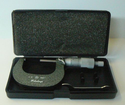 MITUTOYO 103-262 Outside Micrometer 1-2&#034; with case