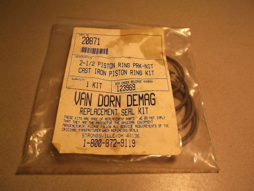 NEW Vandorn Demac 2-1/2 Cast Iron Piston Ring Kit 20871 *FREE SHIPPING*