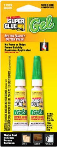 Super Glue 2 Pack, 2 Grams Super Glue Gel SGGM22-12