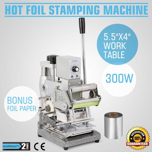HOT FOIL STAMPING MACHINE PAPER LEATHER EMBOSS BRONZING FOR ID PVC CARDS POPULAR