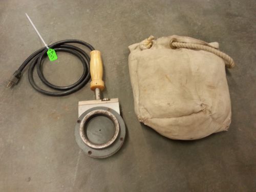 McElroy Pipe 3&#034; IPS Fusion  Plastic Welder Heating Iron  &amp; Bag (item A037)
