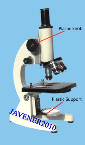 Professional Biological Microscope 640X  Plastic Button For Student