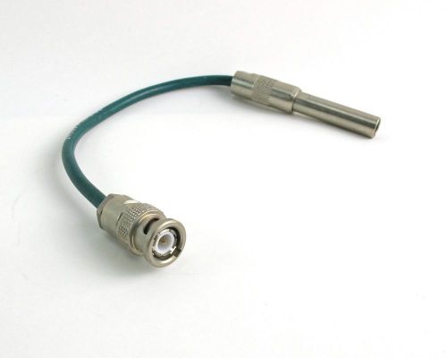 6&#034; trompeter pcx-6-50 cable assembly patch plug cord connector - bnc/male 50 ohm for sale