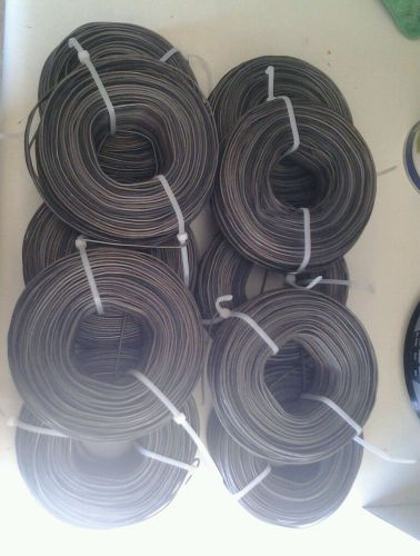 Rebar tie wire 16ga 3.5lb each coil annealed soft (lot of 10 coils) for sale