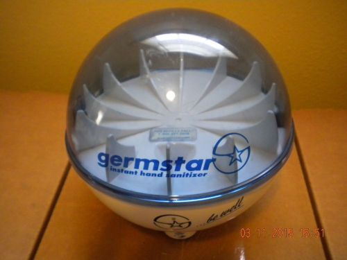 Germstar Touchless hand sanitizer dispenser ball 32oz White Blue 12111WHBL Iso