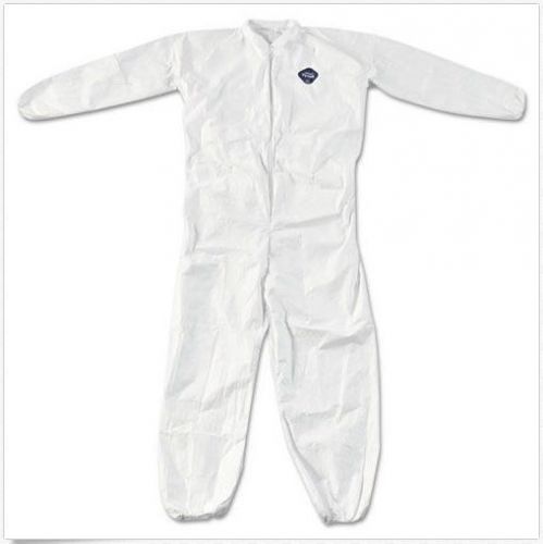 DuPont Tyvek Coverall, White, LARGE , Elastic Wrist, Qty 1 (TY125SWHLG002500)
