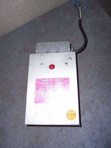 Heavy Duty Phase - A - Matic Model PAM-300HD Phase Converter