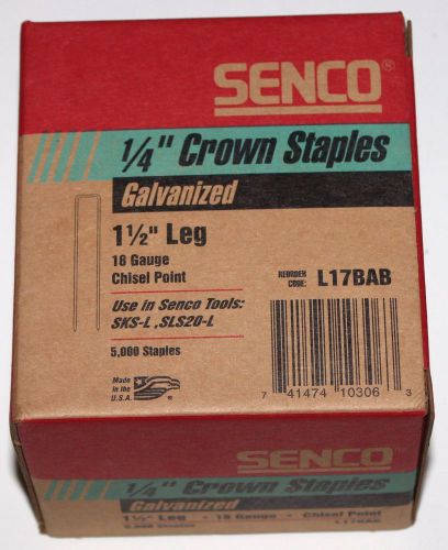 Senco L17BAB 18 Gauge by 1/4-inch Crown by 1-1/2-inch Length Electro Galvanized