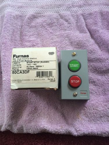 Siemens furnas pushbutton station start &amp; stop 50ca3df new for sale