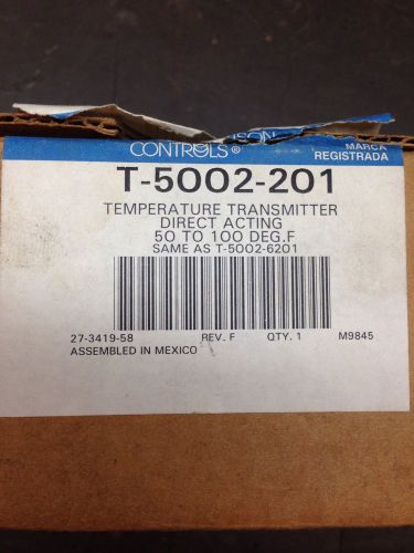 Johnson Controls T-5002-201 Temperature Transmitter Same as T-5002-6201. New