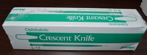 Box/6 New Alcon Surgical Ophthalmic Crescent Knife Angled Bevel Up # 8065990002