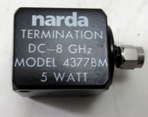 Narda 4377BM Microwave/RF Termination, DC-8GHz, 5w, 50ohms, SMA (M), *New*