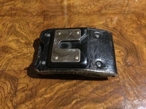 Vintage Leather Radio D Stud Belt Swivel Slide For Case Holster Holder