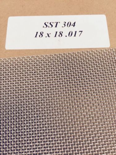 (6) 18X18X.017 Stainless Wire Cloth 12&#034;X 48 1/2&#034; New